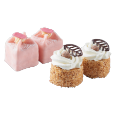 Kasteeltjes of hazelnootschuimgebakjes